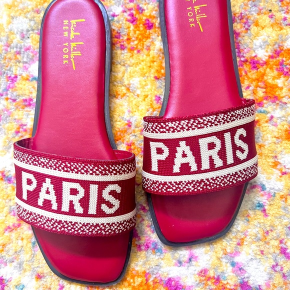 New Nicole Miller  París Knox Destination Flat Sandals - Picture 5 of 8